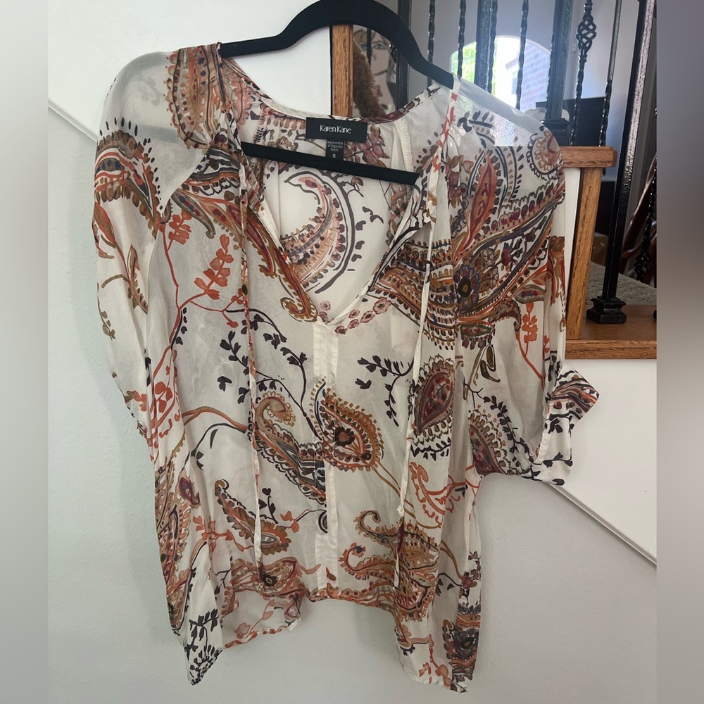 Karen Kane Women's Paisley Top - Multicolor